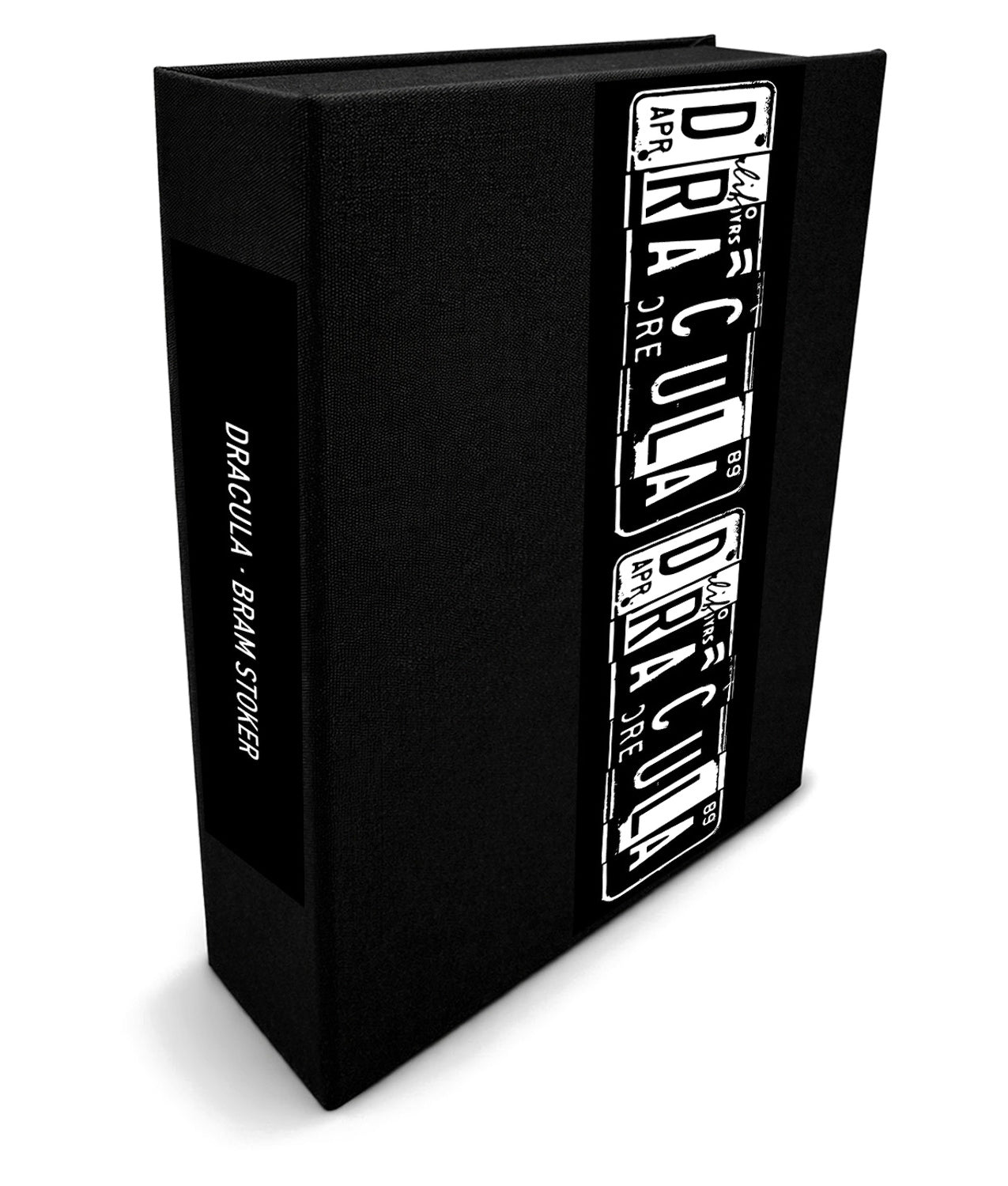 Dracula by Bram Stoker - Clamshell Book Edition - angled front-and-spine hero view