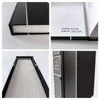 The Mummy Case by Elizabeth Peters - All-Black Leather-Bound Book - detail composite