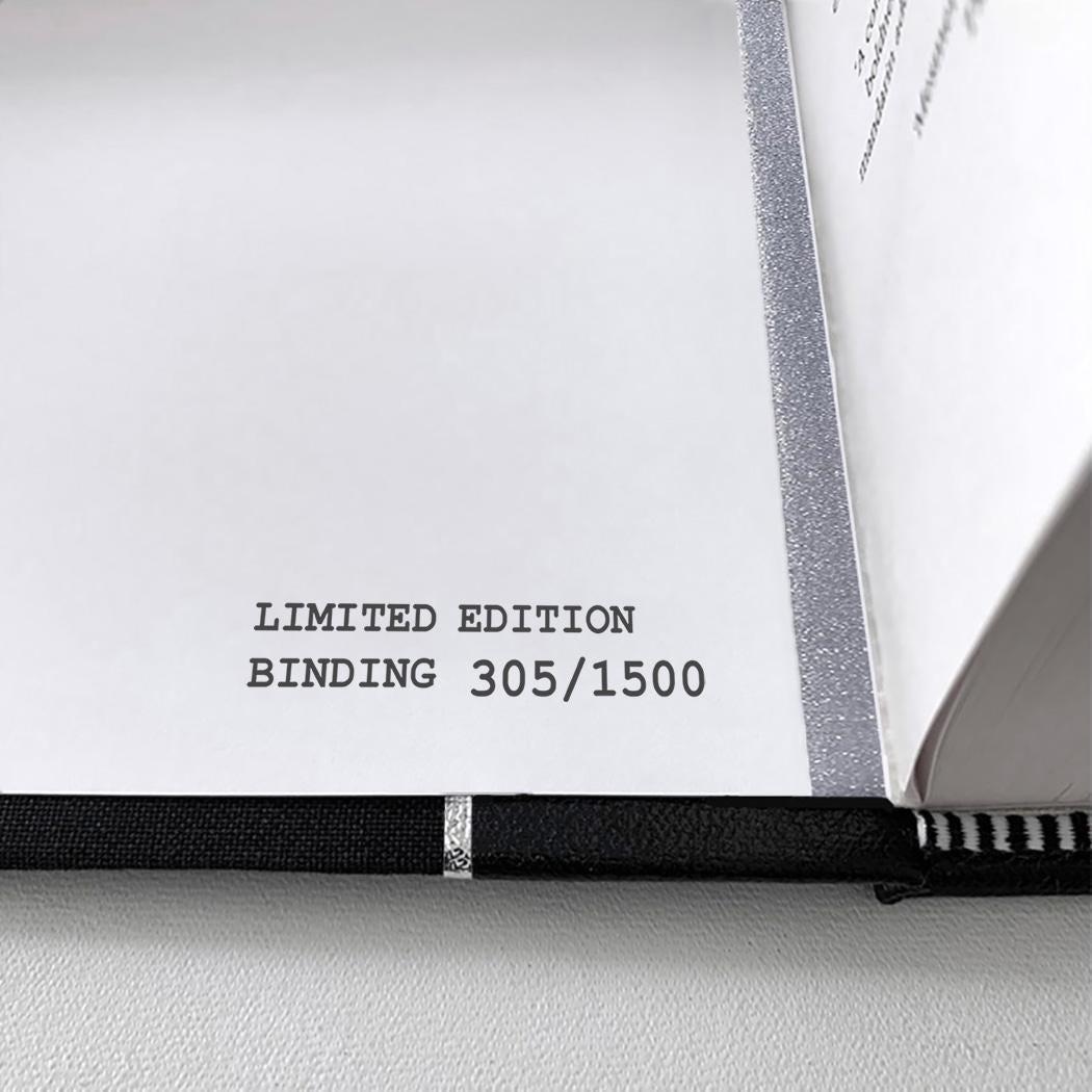 The Tommyknockers by Stephen King - All-Black Leather-Bound Book - numbered edition detail