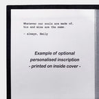 Complete Stories of Flannery O'Connor by Flannery O'Connor - Luxury Gothic Leather-Bound Book - personalized inscription example