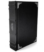 The Plague by Albert Camus - Luxury Gothic Leather-Bound Book - angled front-and-spine hero view