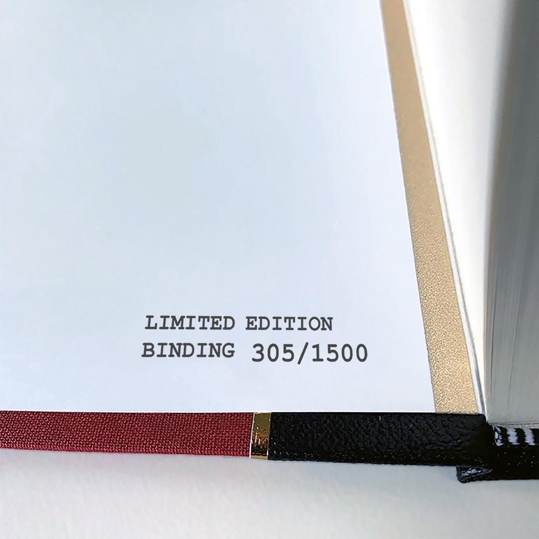 The Bluest Eye by Toni Morrison - Classic Leather-Bound Book - numbered edition detail