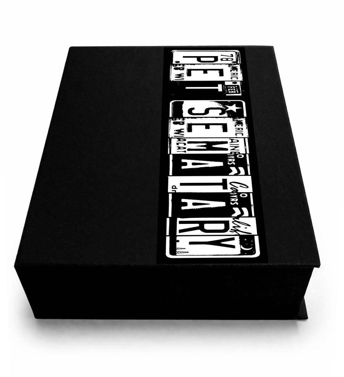 Pet Sematary by Stephen King - Clamshell Book Edition - artwork and detail view