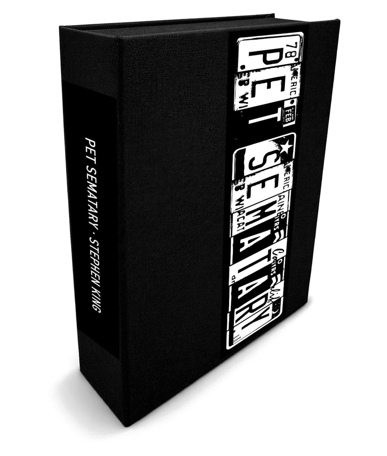 Pet Sematary by Stephen King - Clamshell Book Edition - angled front-and-spine hero view