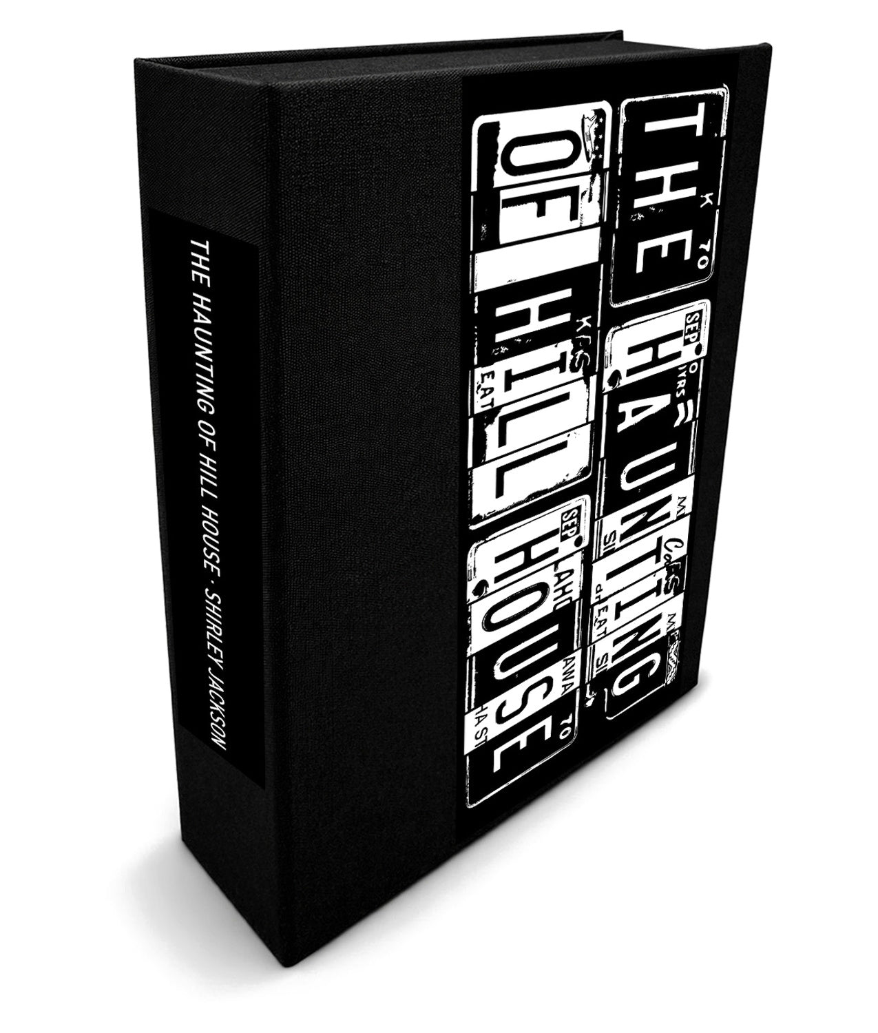 The Haunting of Hill House by Shirley Jackson - Clamshell Book Edition - angled front-and-spine hero view